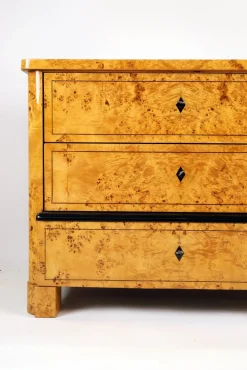 Biedermeier Kommode aus Ahorn Maser, 1830