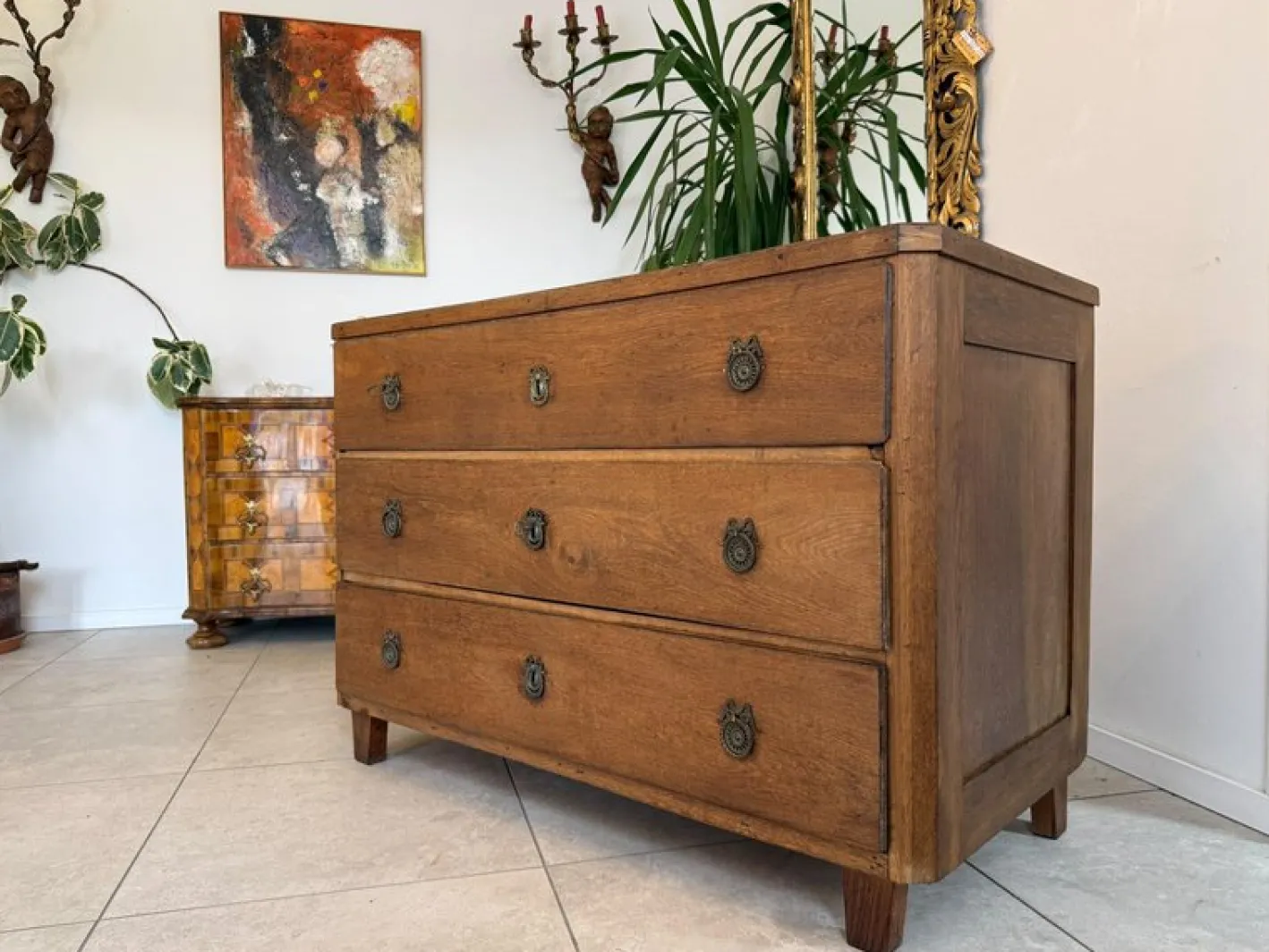 Biedermeier Kommode aus Pinienholz