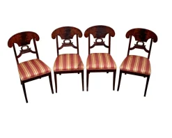 Biedermeier Stühle, 19. Jh., 4er Set