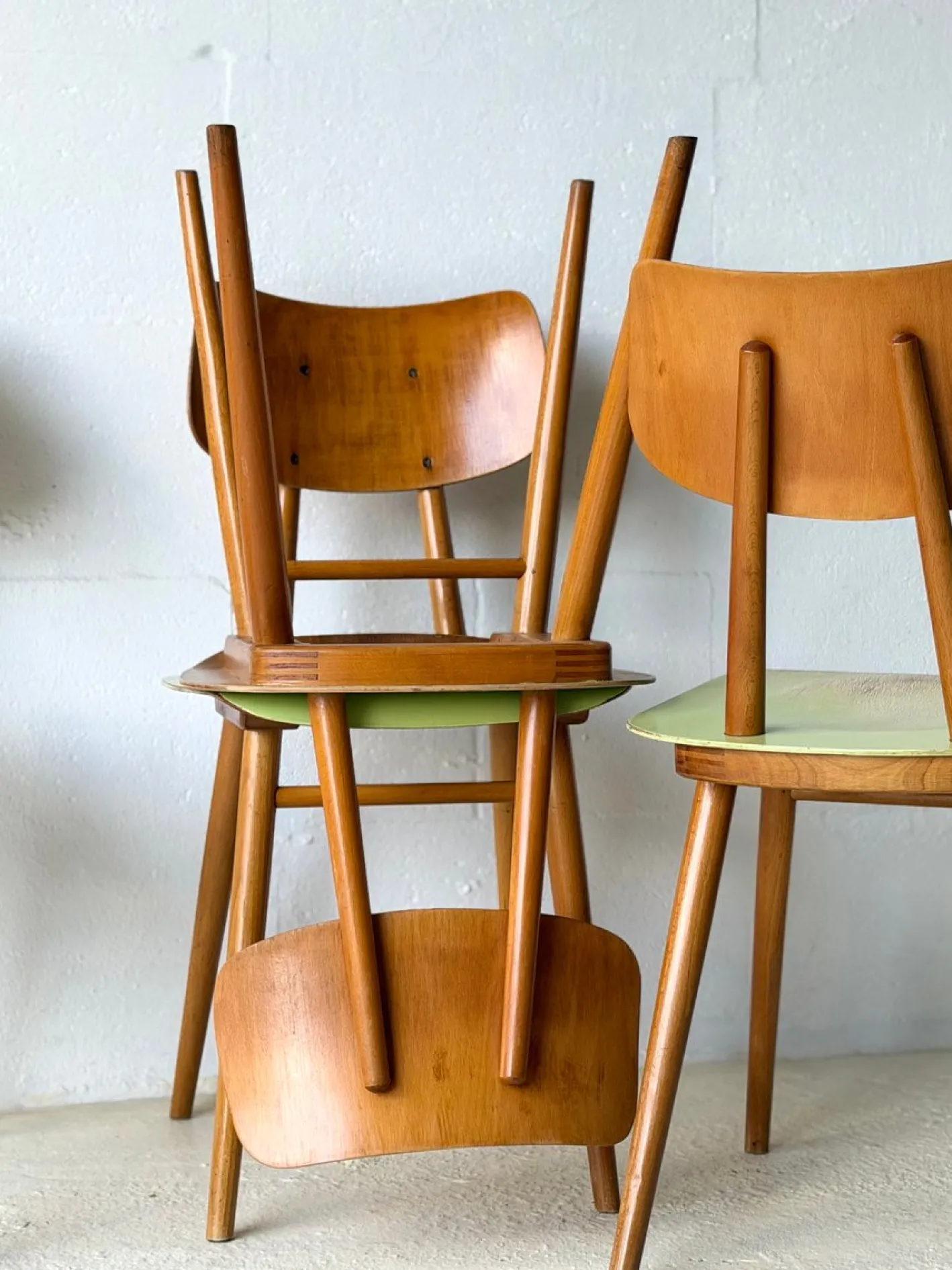 Bistrostühle von Ton, 1960, 4er Set