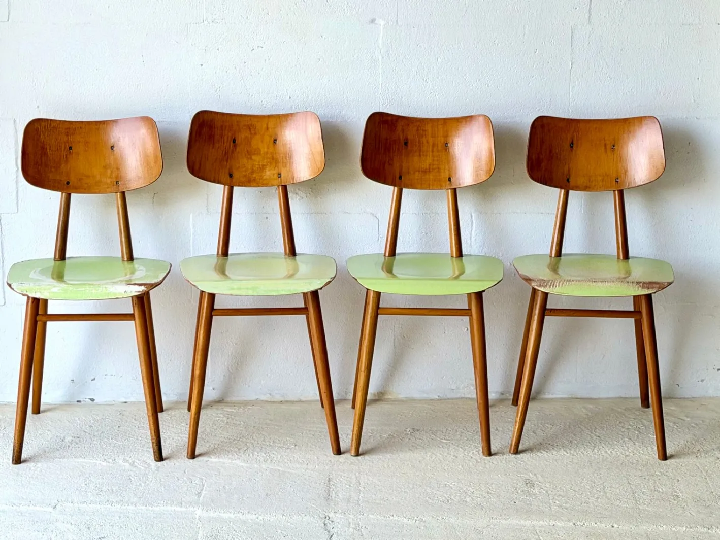 Bistrostühle von Ton, 1960, 4er Set