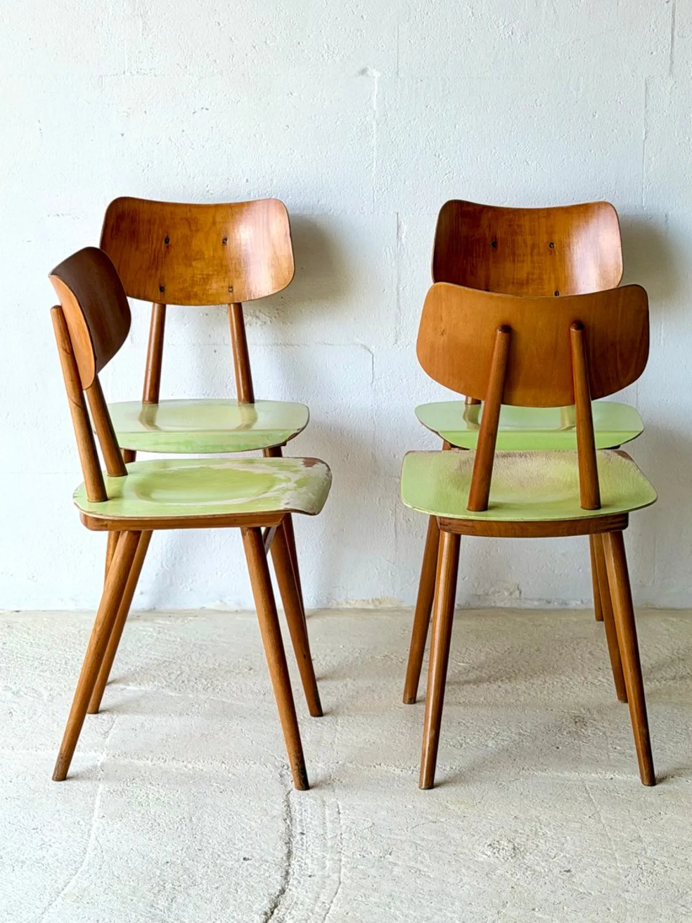 Bistrostühle von Ton, 1960, 4er Set