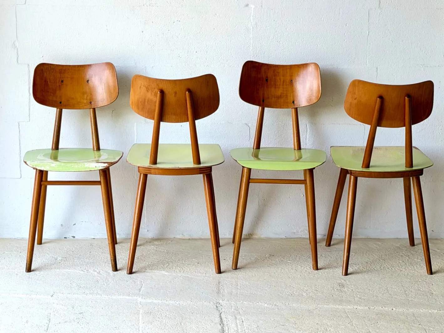 Bistrostühle von Ton, 1960, 4er Set