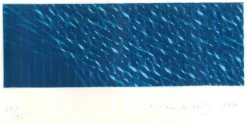 Blaue Komposition - Original Aquatint von Piero Dorazio - 1984 1984