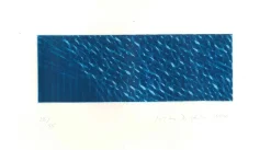 Blaue Komposition - Original Aquatint von Piero Dorazio - 1984 1984