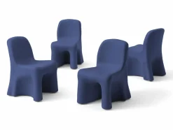 Blauer Armloser Dalila Outdoor Stuhl von Gaetano Pesce für Cassina