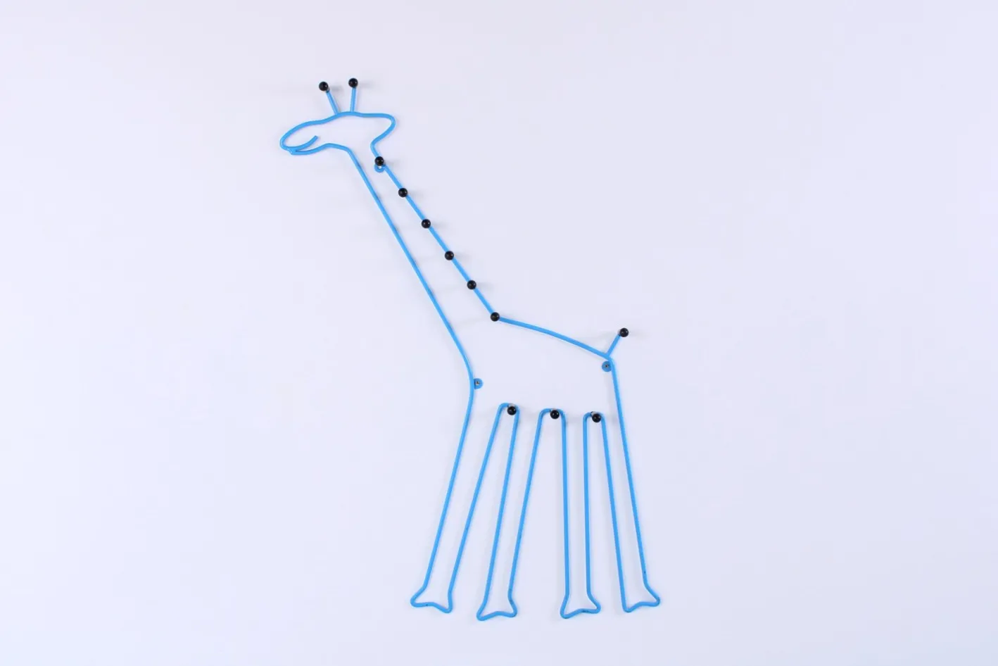 Blaue Vintage Kindergarderobe aus Eisen von Ikea, 1990er