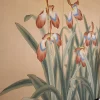 Blumenbemalter Paravent, 1920er-1940er