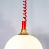 Bobble Hat Lampe aus Opalglas, 1960er