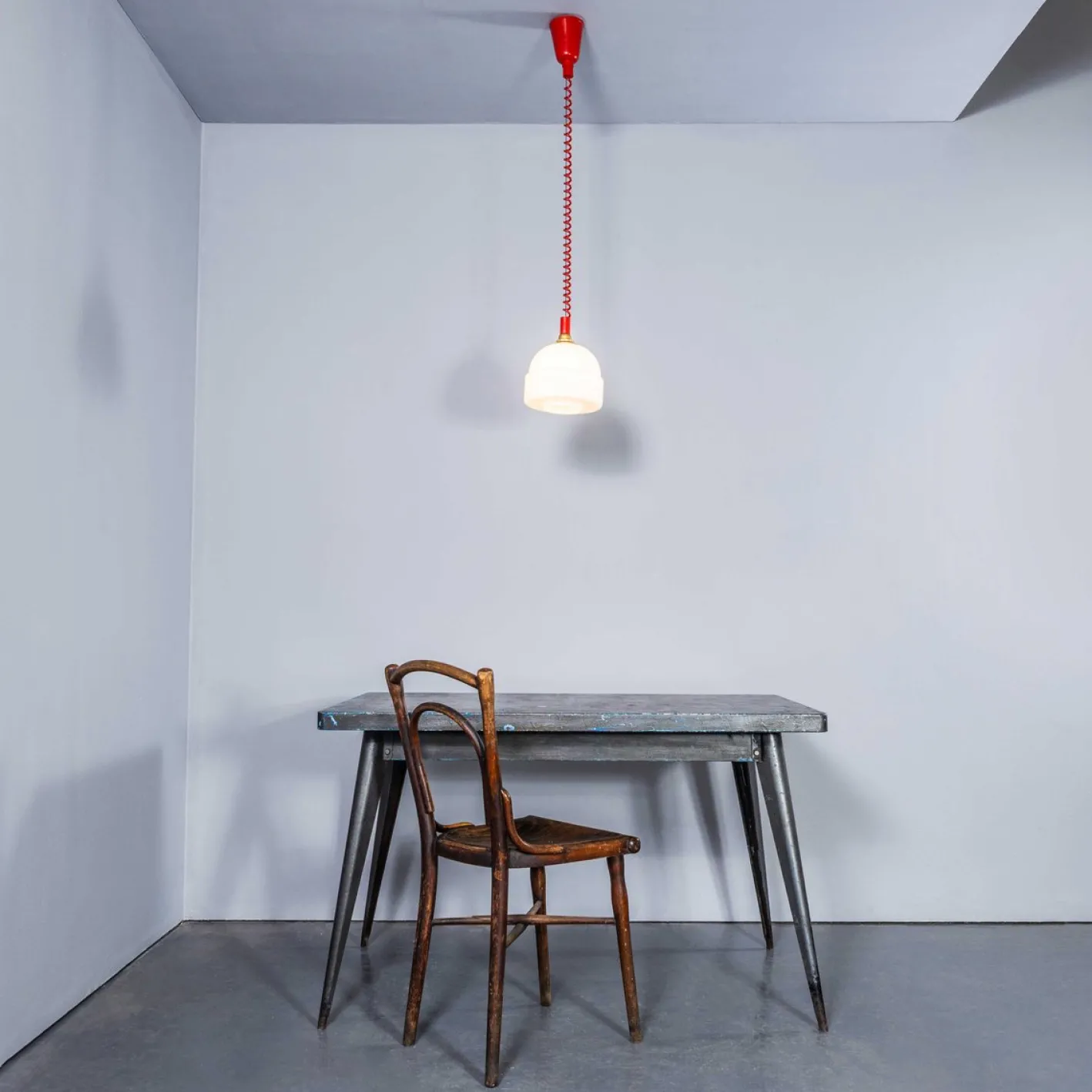 Bobble Hat Lampe aus Opalglas, 1960er