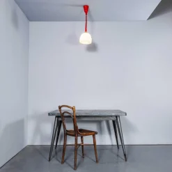 Bobble Hat Lampe aus Opalglas, 1960er