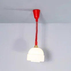 Bobble Hat Lampe aus Opalglas, 1960er