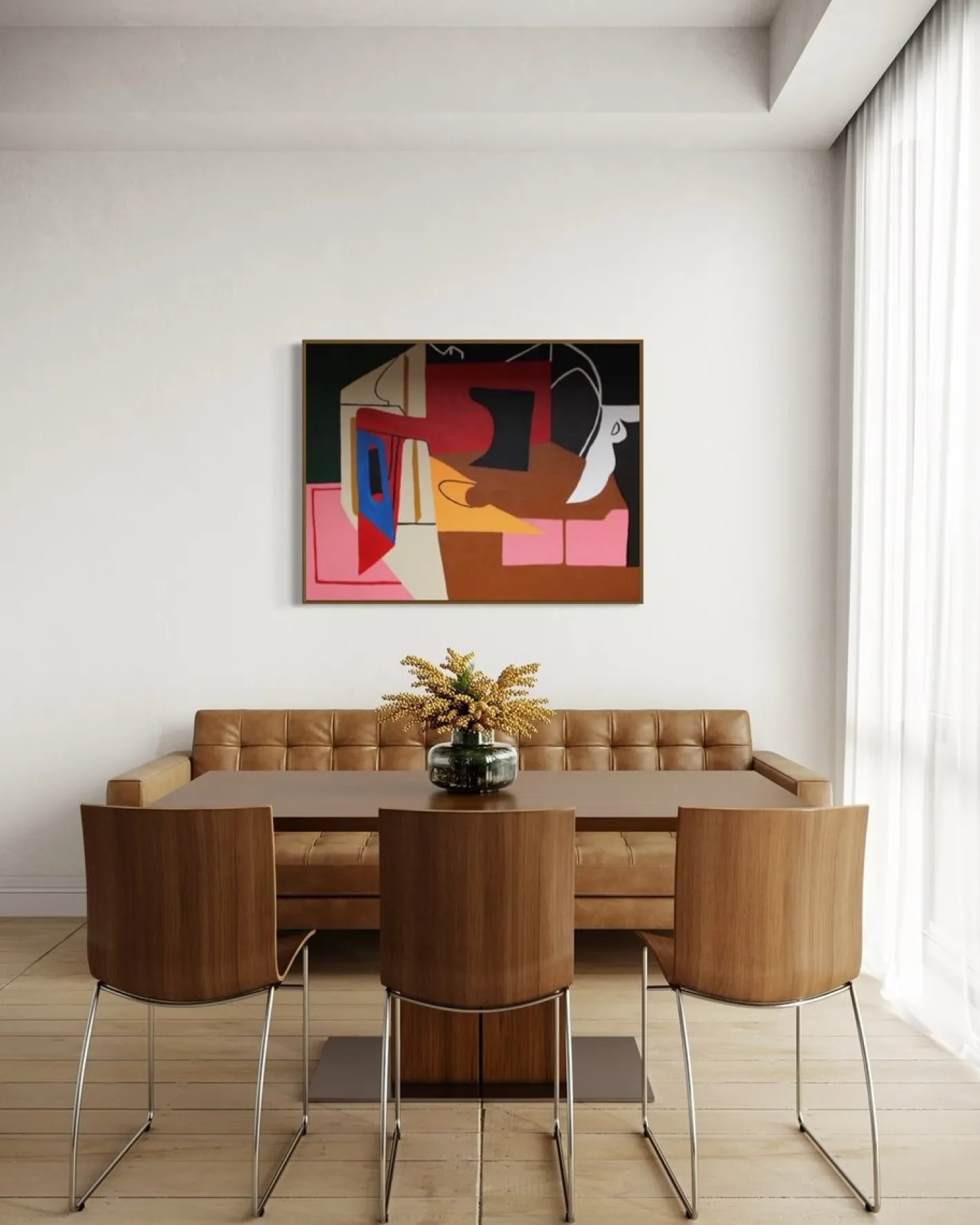 Bodasca, Abstract Geometric Forms Nr. 7, 2026, Acryl auf Leinwand