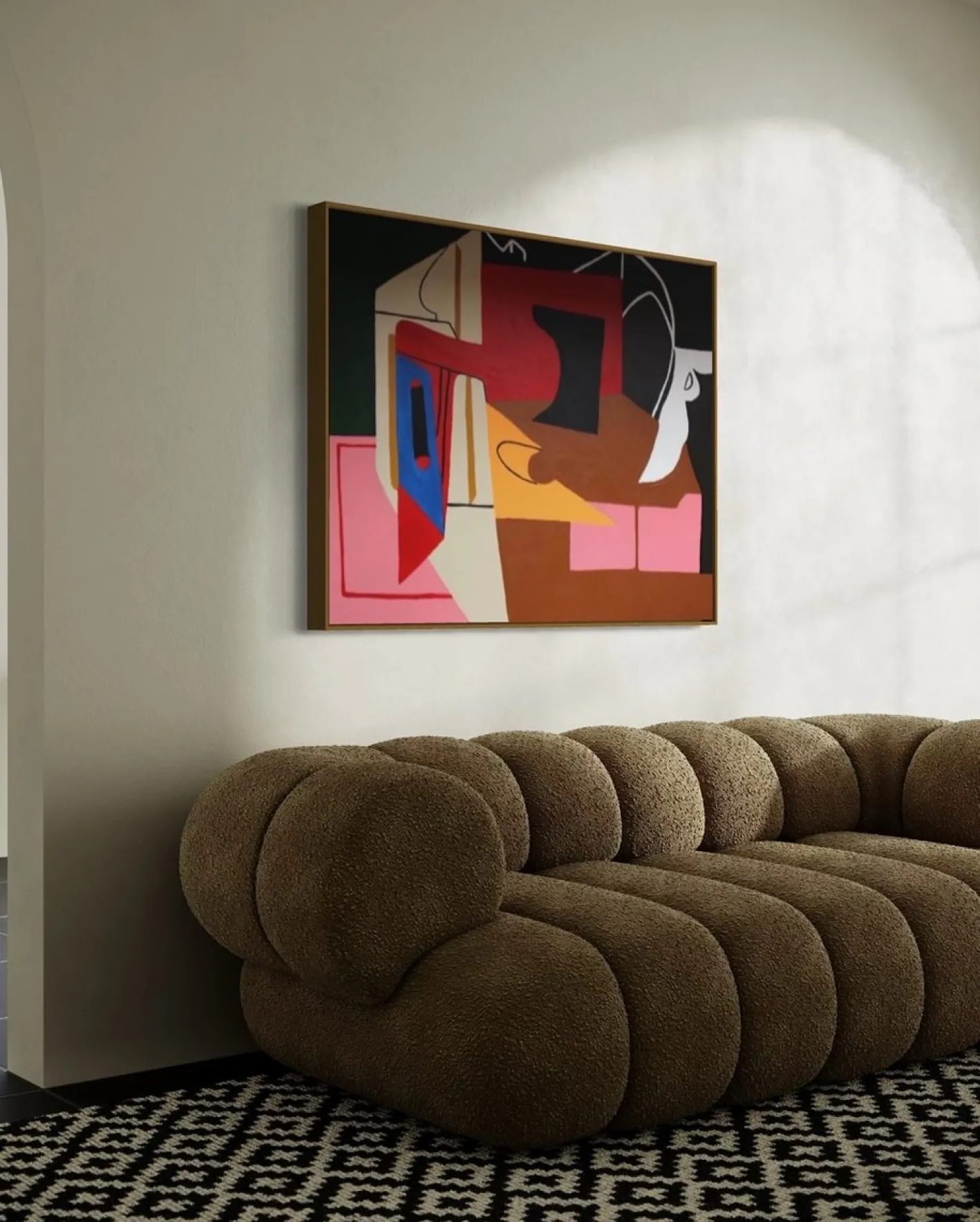 Bodasca, Abstract Geometric Forms Nr. 7, 2026, Acryl auf Leinwand