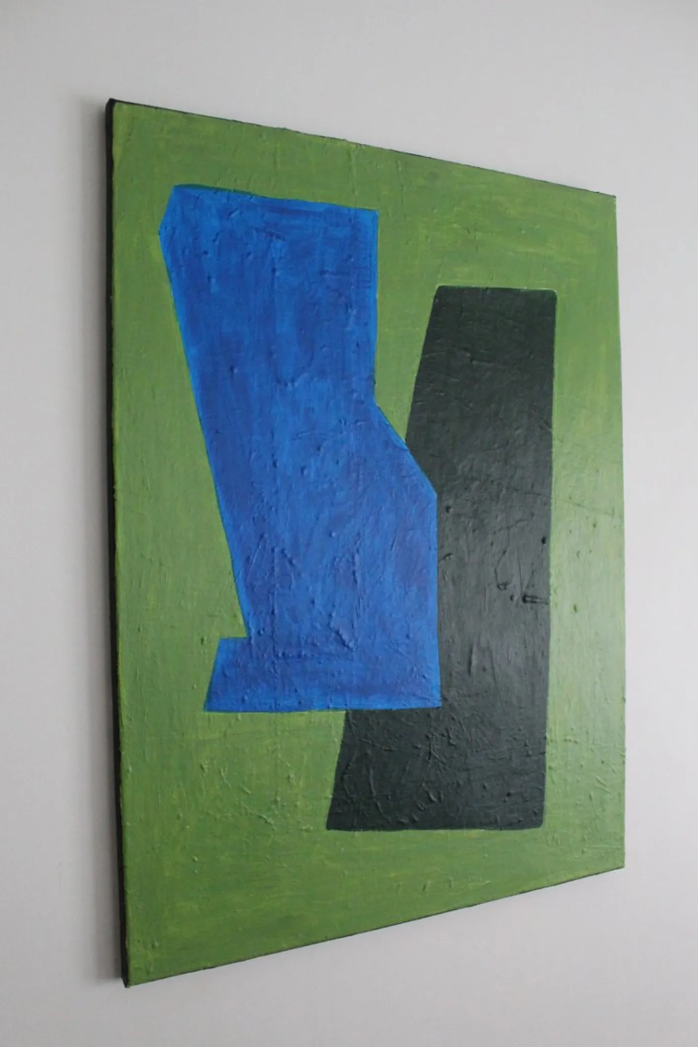 Bodasca, Blaugrün, 2025, Leinwand