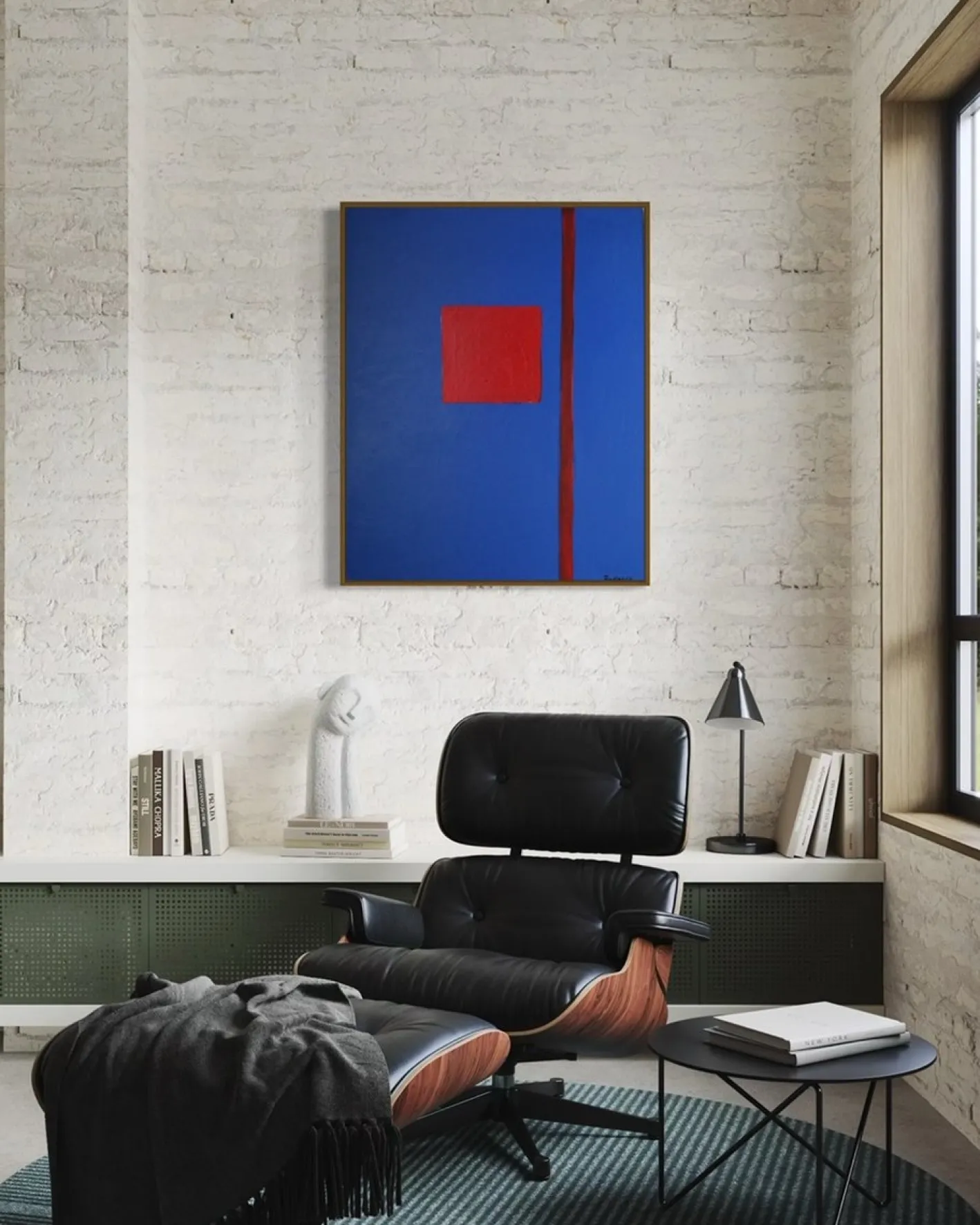 Bodasca, That Blue Abstract, 2026, Acryl auf Leinwand