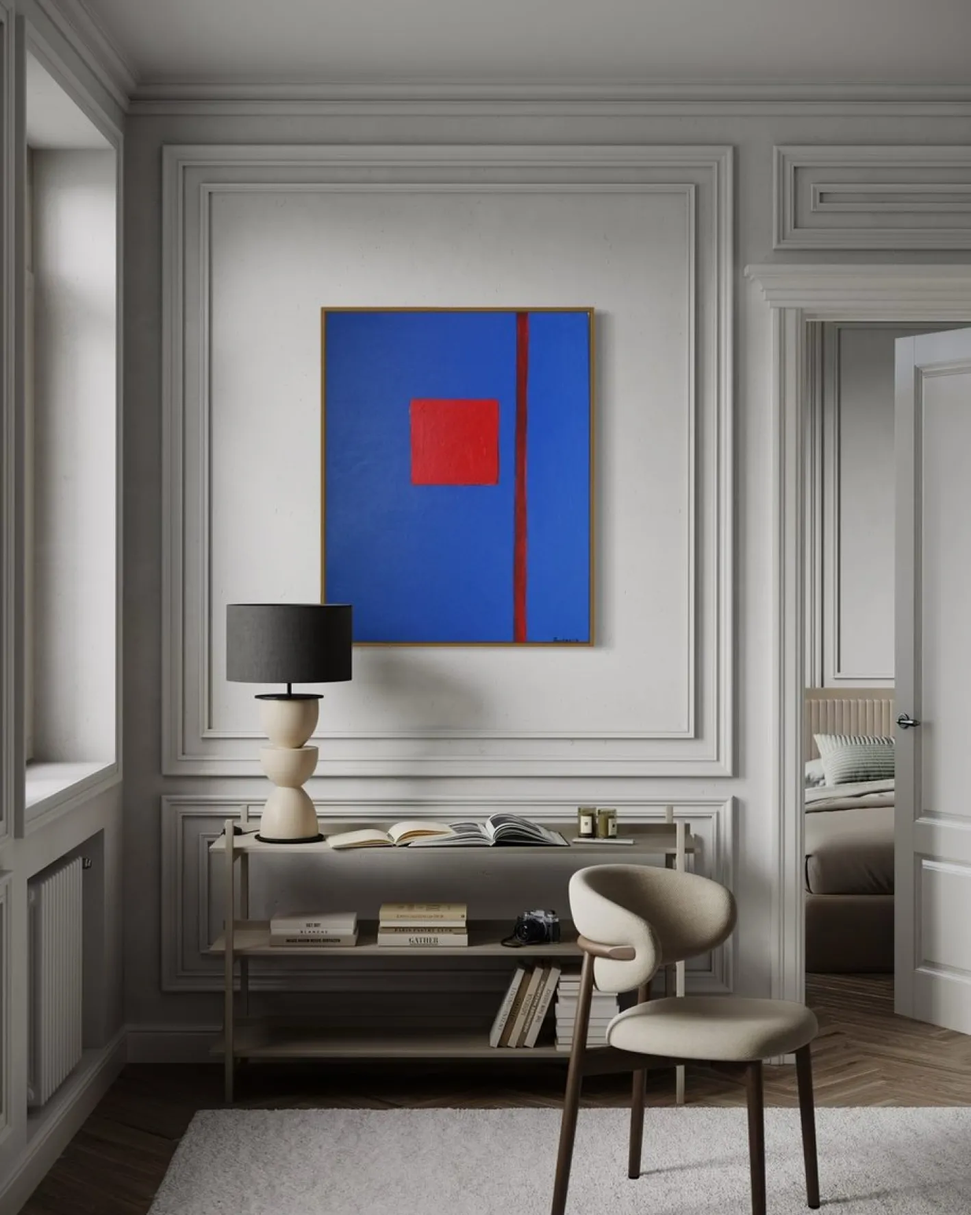 Bodasca, That Blue Abstract, 2026, Acryl auf Leinwand