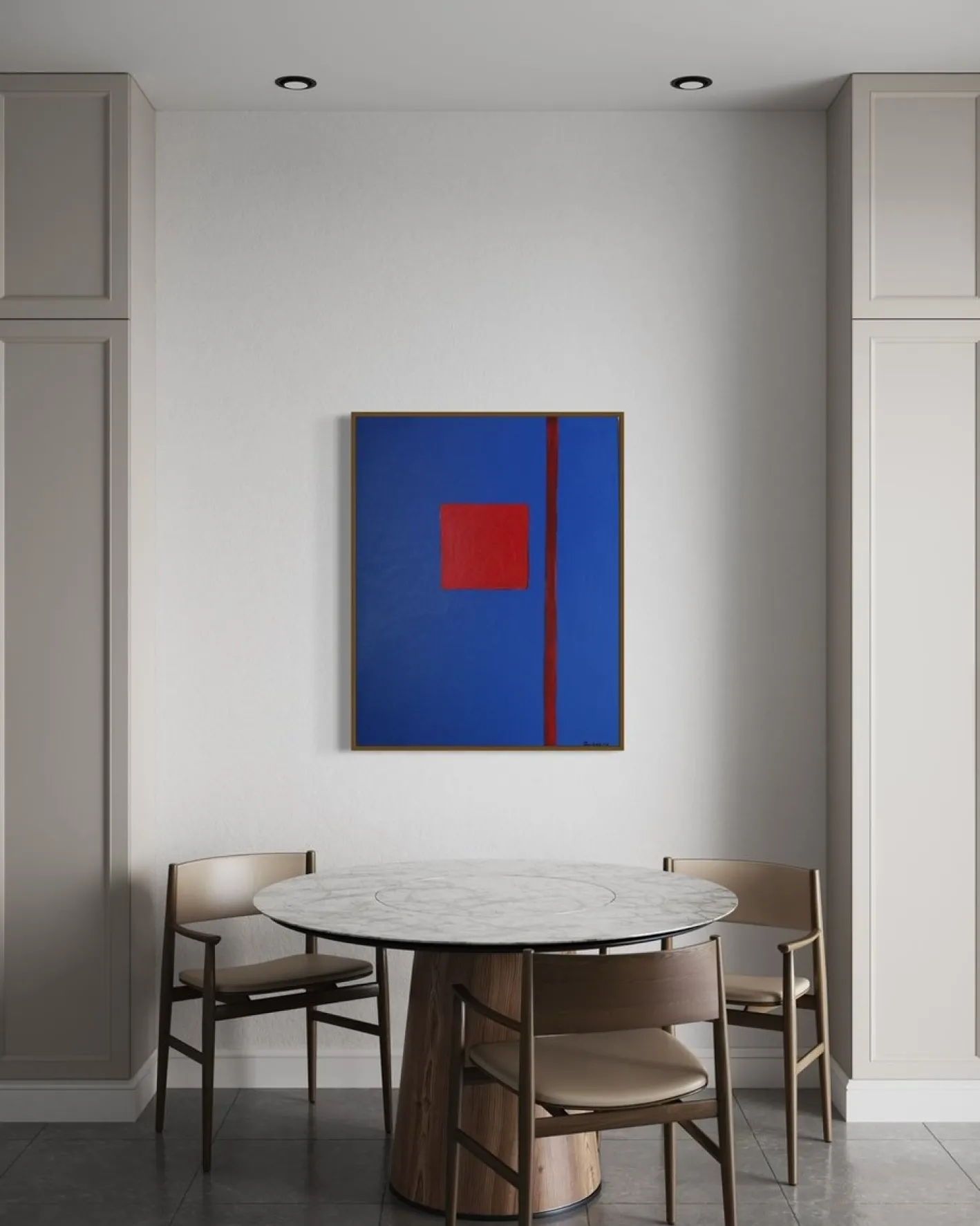 Bodasca, That Blue Abstract, 2026, Acryl auf Leinwand