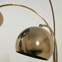 Bogenlampe aus Messing von Goffredo Reggiani für Guzzini, 1960er