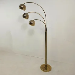 Bogenlampe aus Messing von Goffredo Reggiani für Guzzini, 1960er