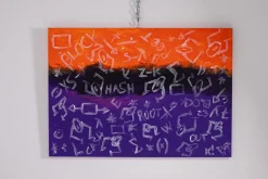 Bomberbax, Gemälde, 2021, Mixed Media auf Leinwand