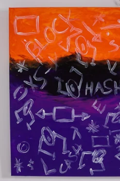 Bomberbax, Gemälde, 2021, Mixed Media auf Leinwand
