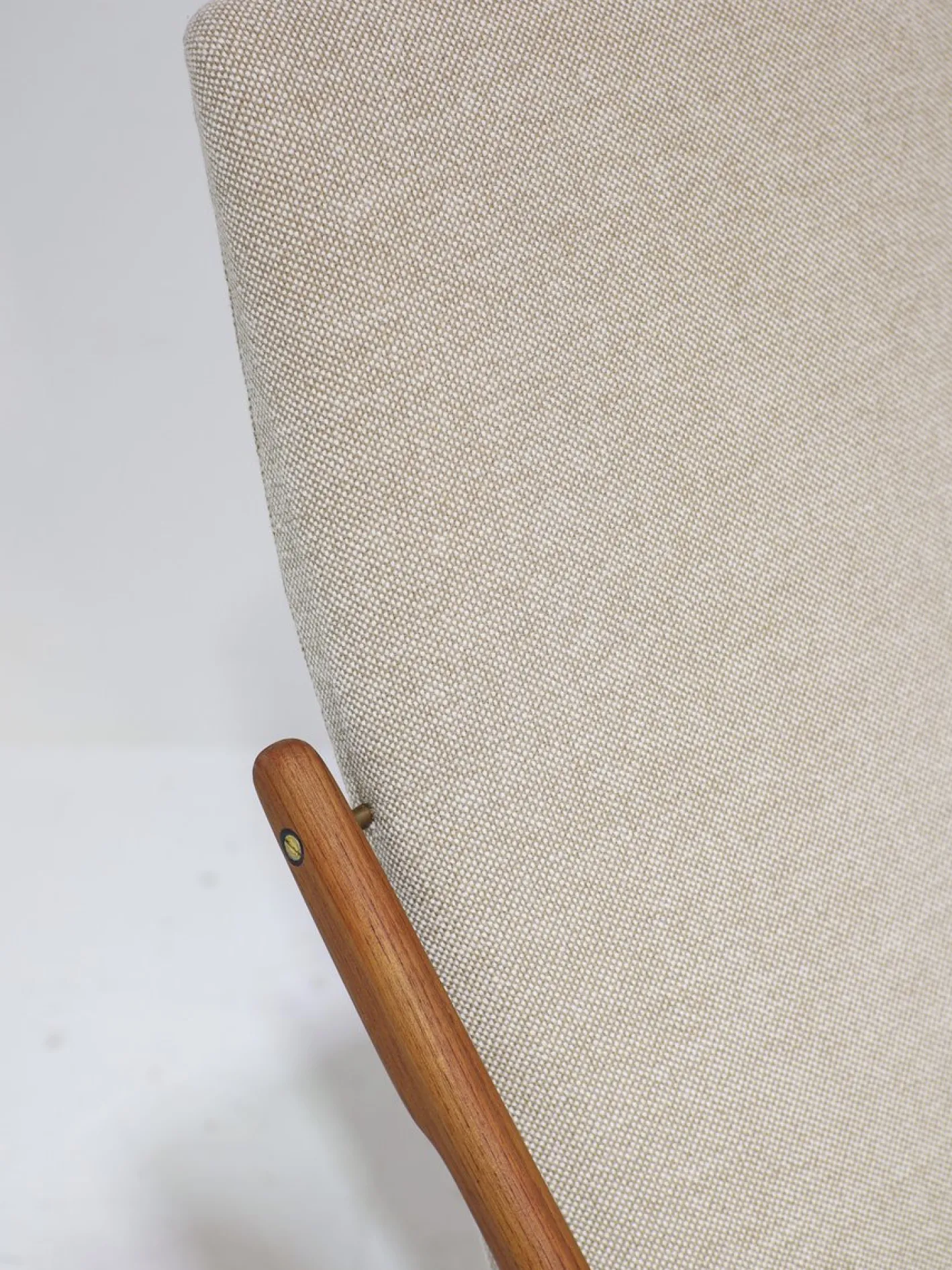Boomerang Schaukelstuhl aus Teak, 1960er