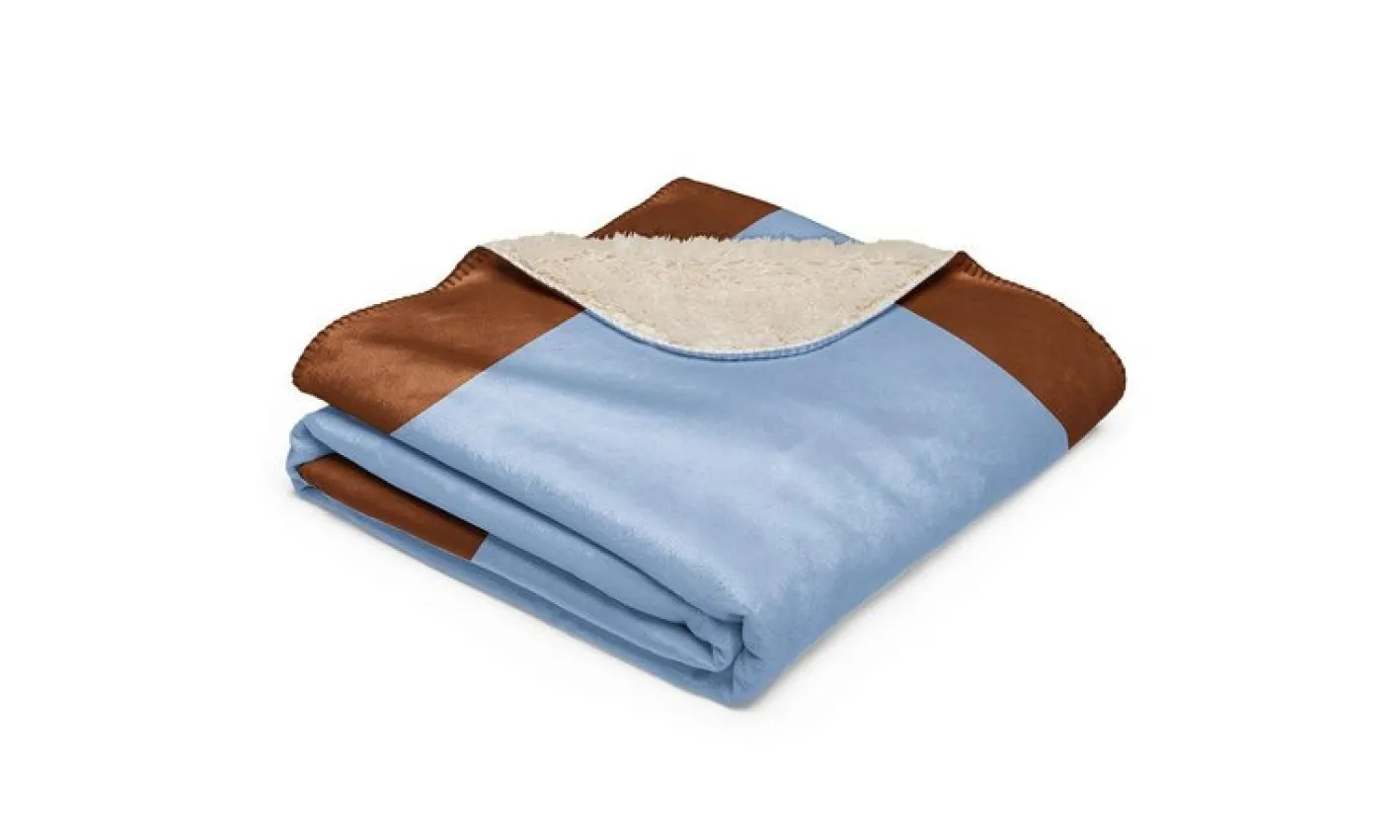 Boreal Blanket mit Rahmen in Hellblau von Moanne