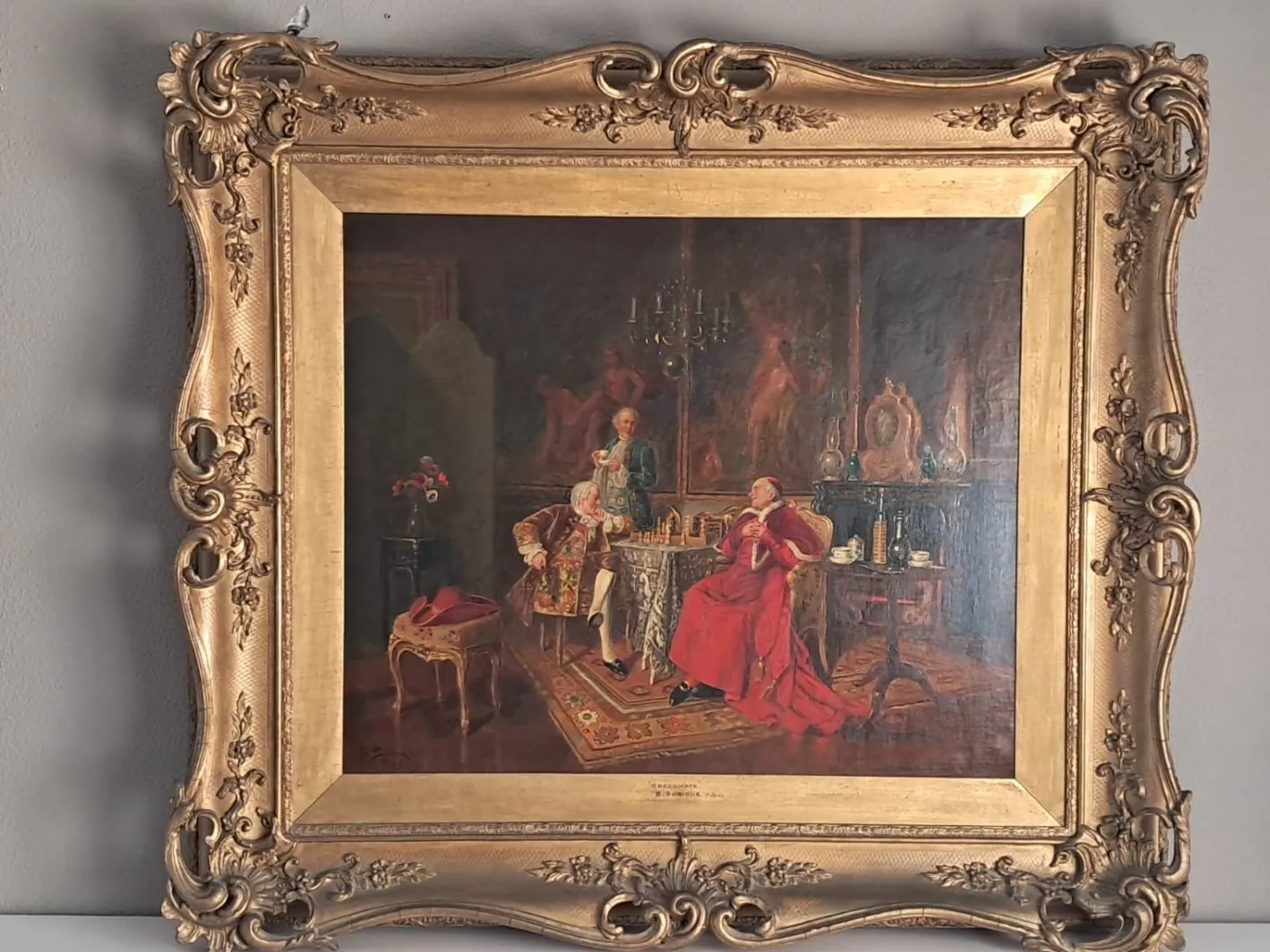 Borione, Schachmatt, 1900, Öl auf Leinwand