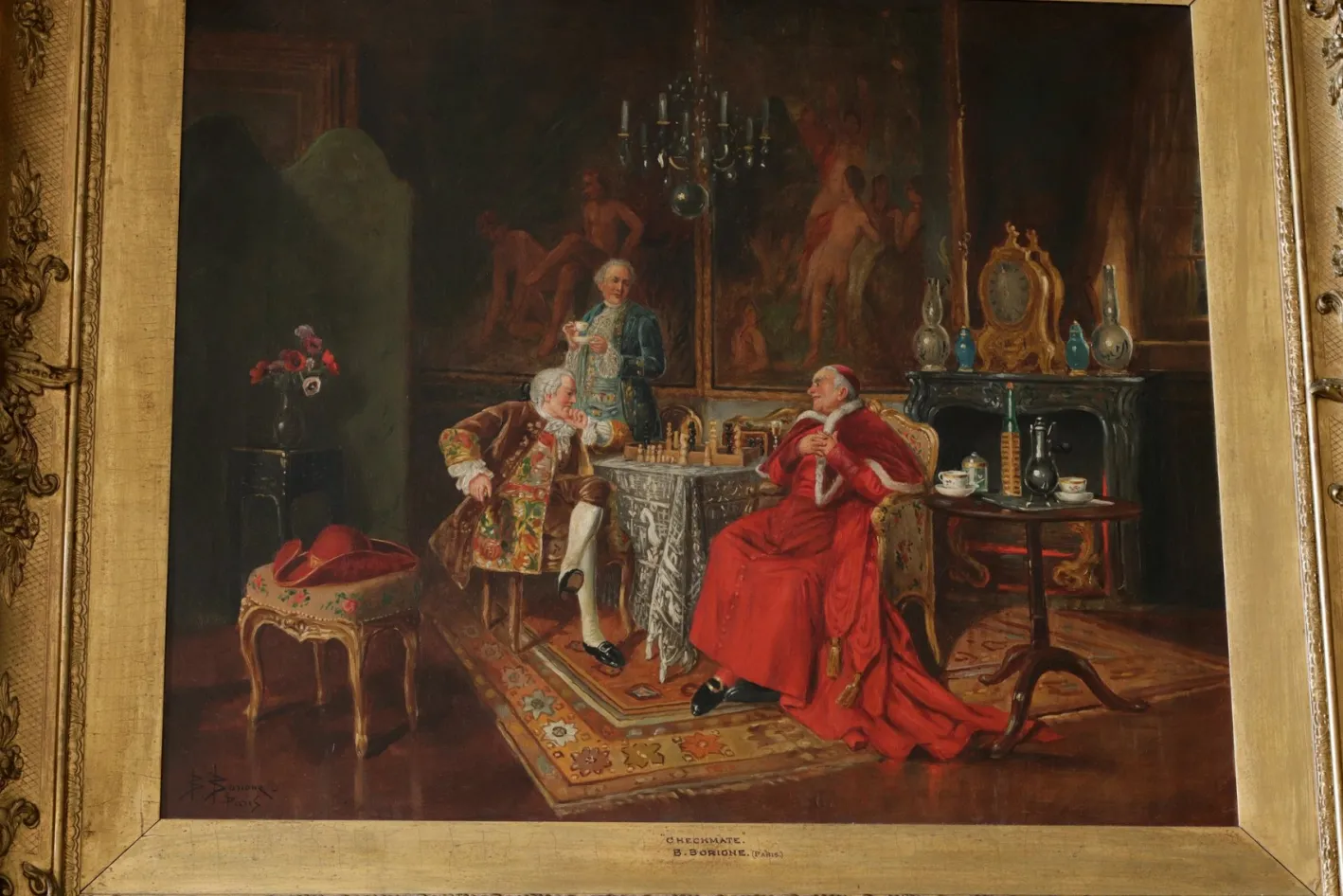 Borione, Schachmatt, 1900, Öl auf Leinwand