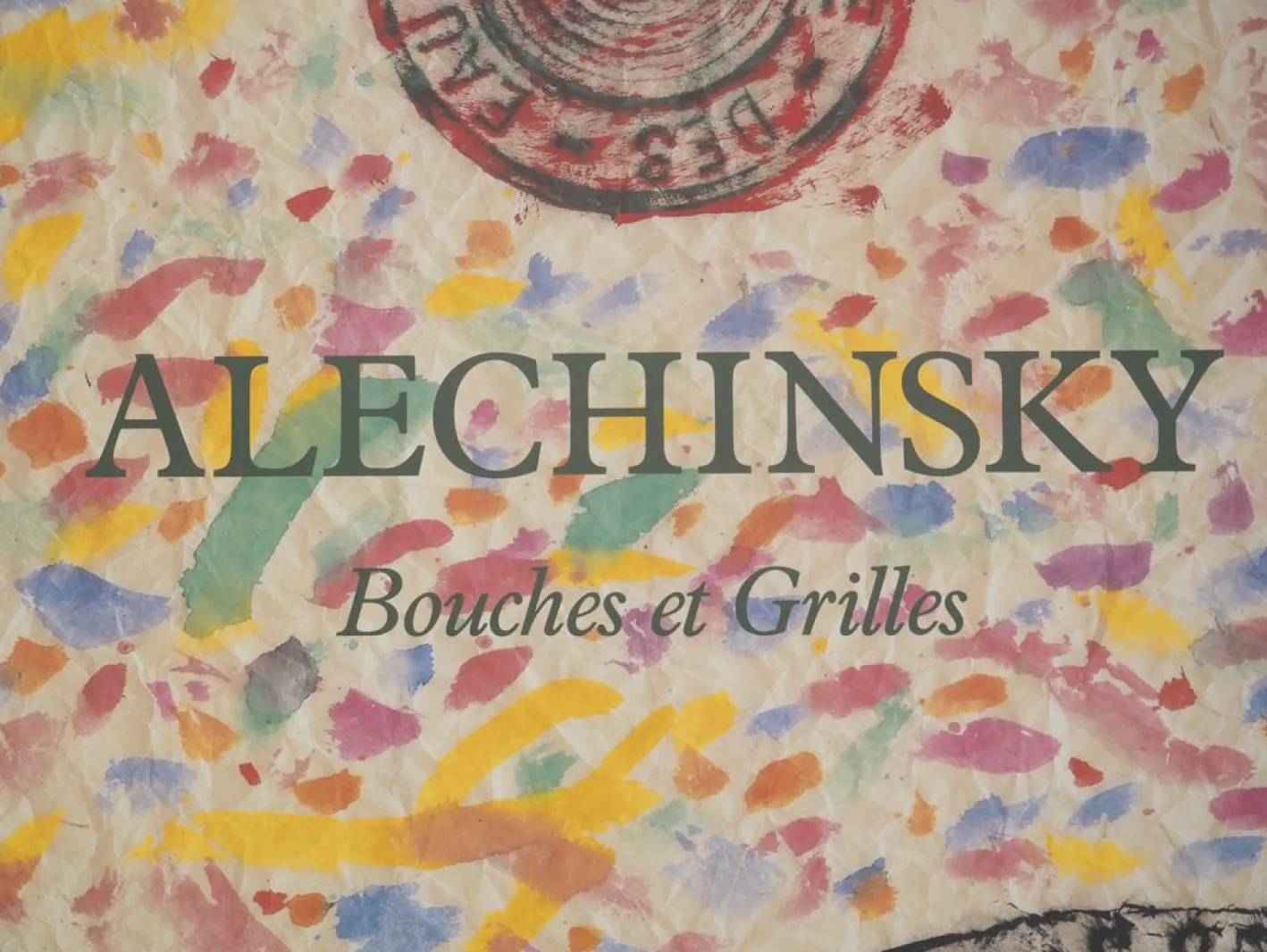 Bouches et Grilles Poster nach Pierre Alechinsky