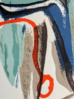 Bram Van Velde, Abstraktion, Original Lithographie, 1952
