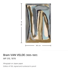 Bram Van Velde, MP 315, 1978, Lithographie