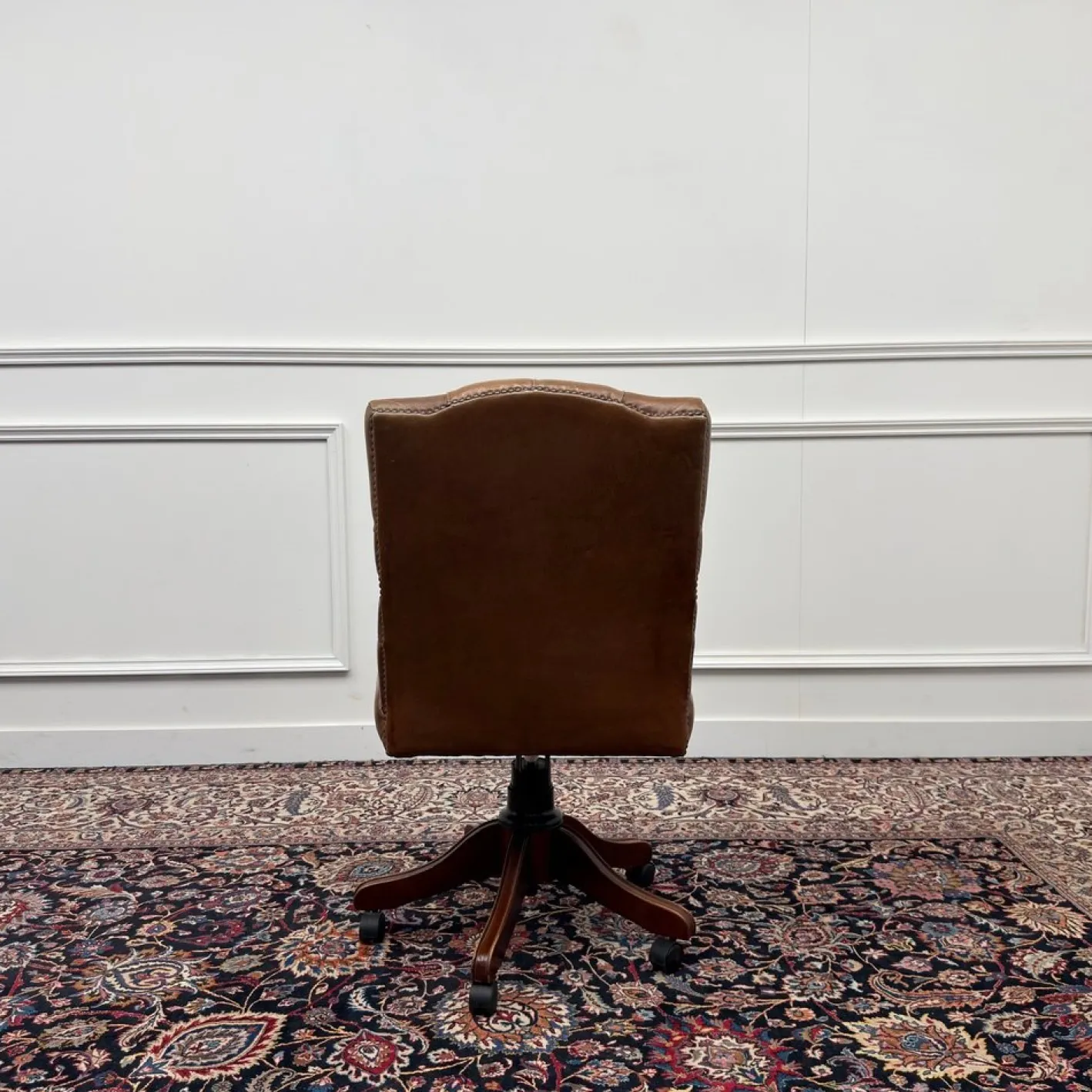 Brauner Chesterfield President Bürostuhl
