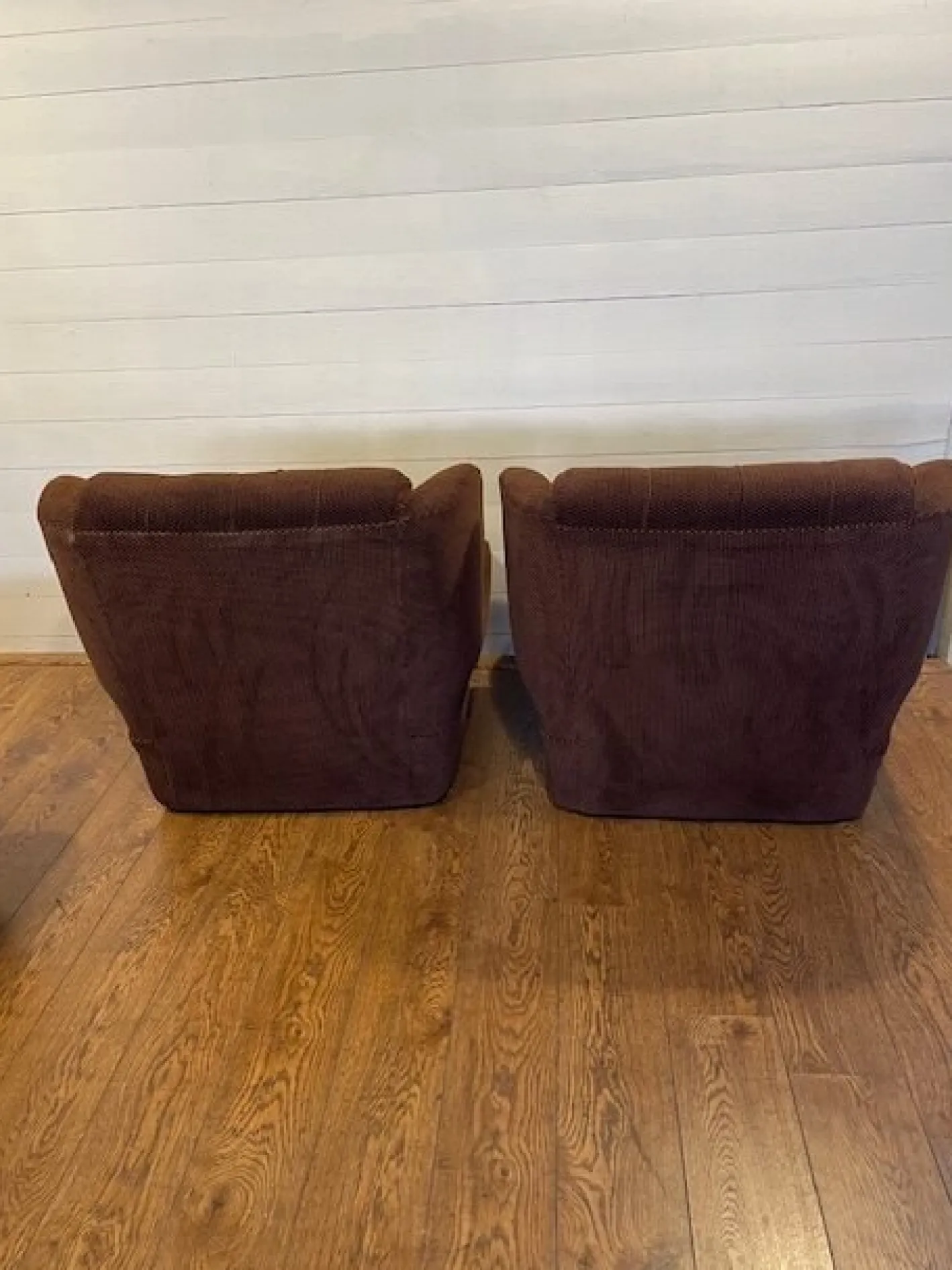 Braune Vintage Sitzmodule, 1970er, 3er Set