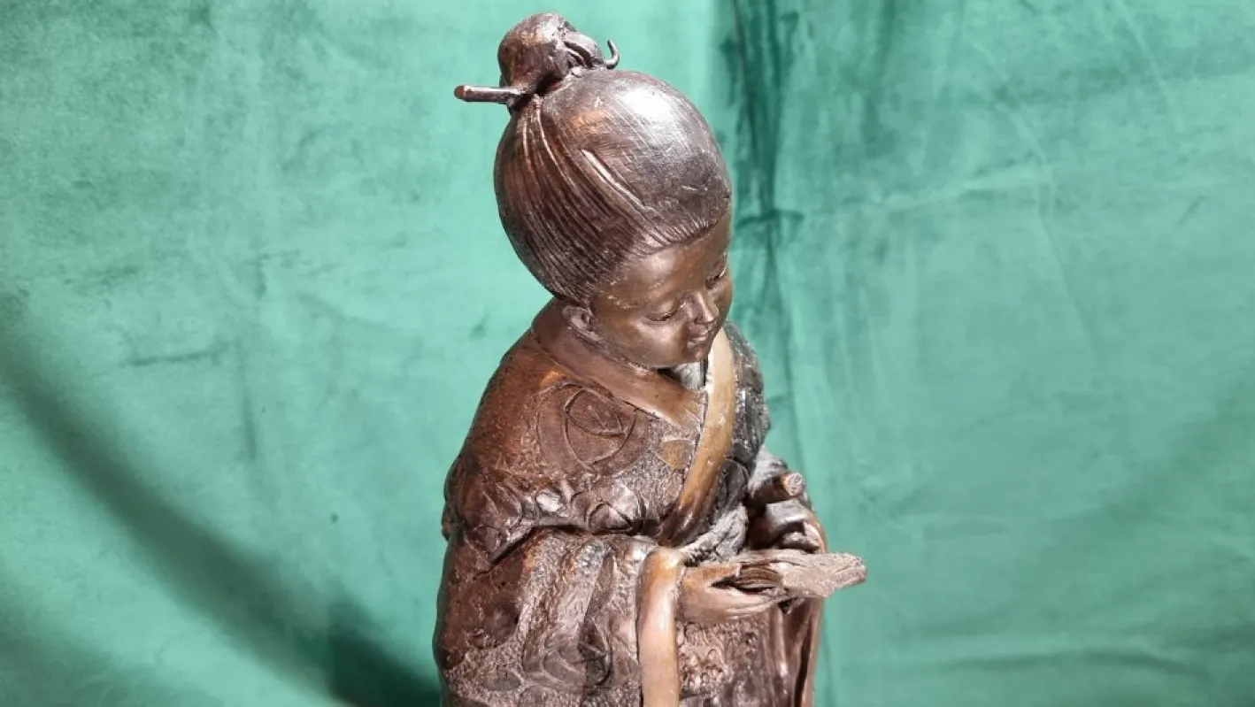 Bronze Geisha Bronze Skulptur