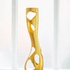 Bronze Gold Leaf Vasen von Reda Amalou Design, 2er Set