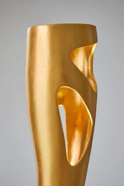 Bronze Gold Leaf Vasen von Reda Amalou Design, 2er Set