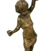 Bronzekandelaber mit Putto