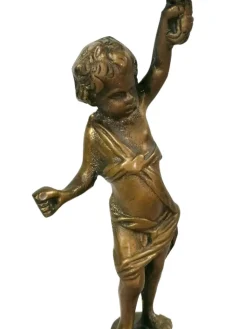 Bronzekandelaber mit Putto
