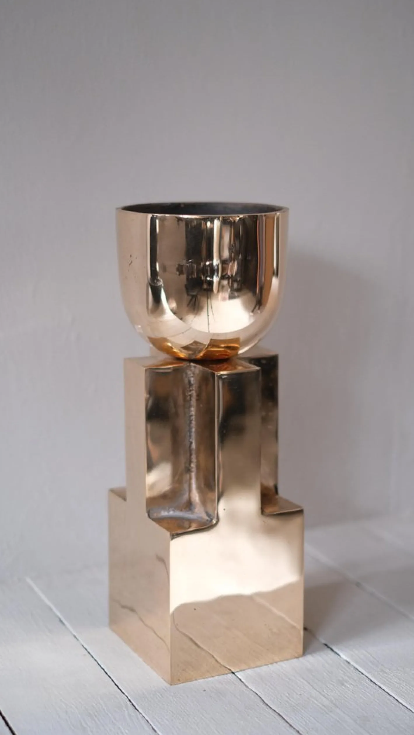 Bronzene Kelchschale von Arno Declercq