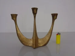 Brutalist Austrian Bronze Candleholder, 1960s