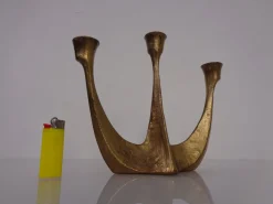 Brutalist Austrian Bronze Candleholder, 1960s