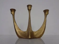 Brutalist Austrian Bronze Candleholder, 1960s