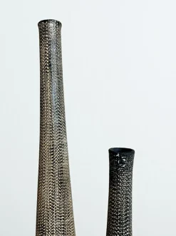 Brutalistische Mid-Century Art Keramikvase von Gunther Lambert, 1960er, 2er Set
