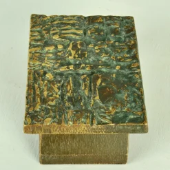 Brutalistische Push Pull Türgriffe aus Bronze, 1970er, 2er Set