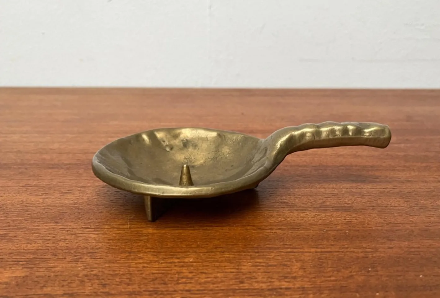 Brutalistischer Kerzenhalter aus Bronze, 1970er
