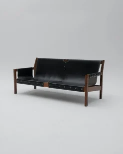 Brutalistisches kastilisches Sofa & Sessel, 1960er, 3er Set