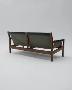 Brutalistisches kastilisches Sofa & Sessel, 1960er, 3er Set