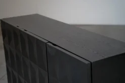 Brutalistisches Schwarzes Sideboard von Frans Defour, Belgien, 1970er